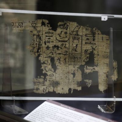 Oldest Egyptian writing on papyrus displayed for first time