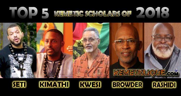 TOP 5 Kemetic Scholars of 2018
